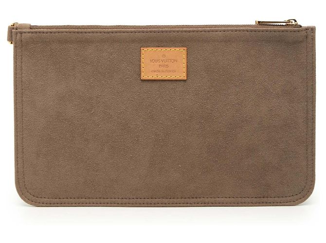 Pochette Aurelia GM en daim marron Louis Vuitton