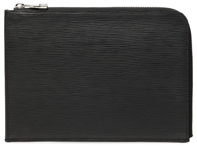 Clutch Louis Vuitton Epi Pochette Jour PM Nera Nero