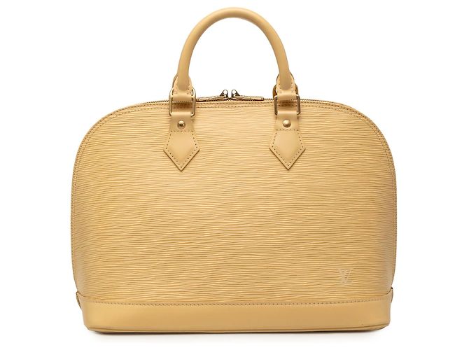 Borsa Louis Vuitton Epi Alma PM Gialla Giallo