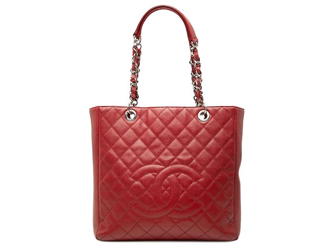 Grand Cabas Vertical Chanel Caviar Rouge