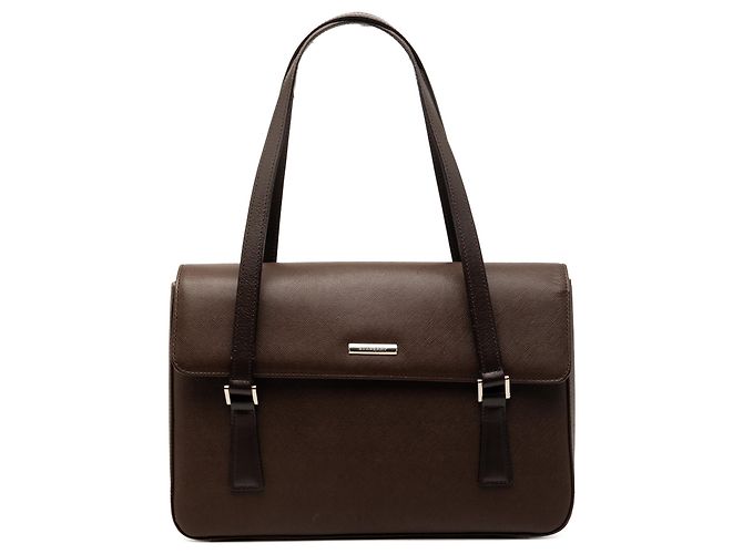 Braune Burberry Lederhandtasche