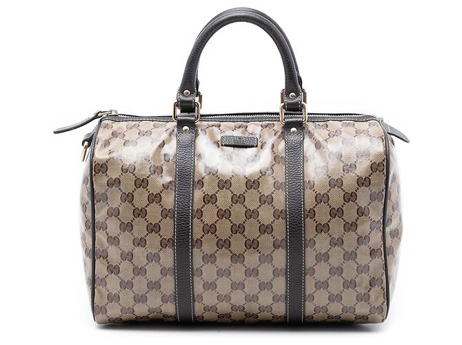 Borsa Boston Gucci Medium GG Crystal Joy beige
