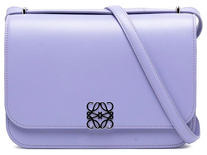Bolsa transversal Goya em couro LOEWE Medium roxo