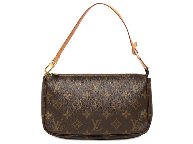 Borsa a tracolla Louis Vuitton Monogram Pochette Accessoires marrone
