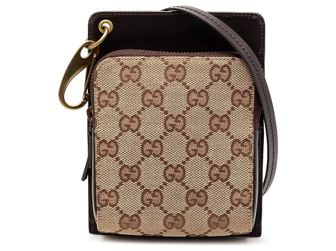 Sac bandoulière Gucci GG Canvas marron