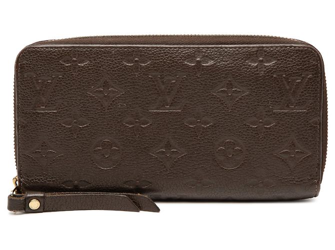 Carteira Zippy Monogram Empreinte marrom Louis Vuitton