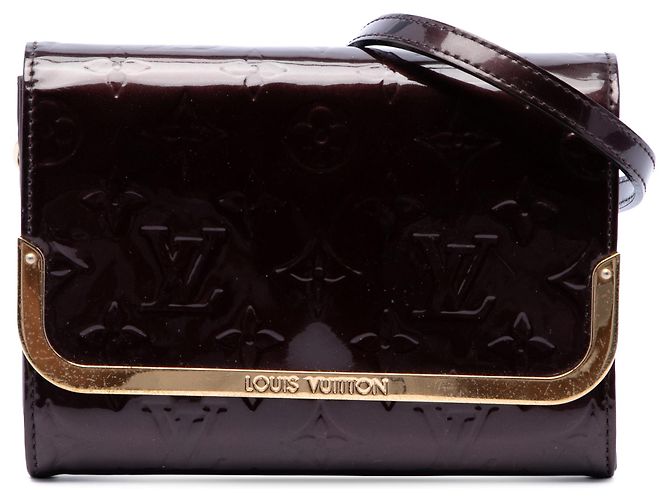 Bolsa transversal Louis Vuitton Monogram Vernis Rossmore PM roxa Roxo
