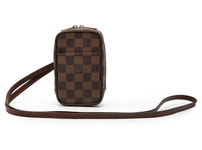 Bolsa transversal Louis Vuitton Damier Ebene Etui Okapi GM marrom