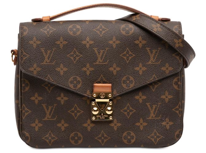 Borsa Louis Vuitton Monogram Pochette Metis marrone