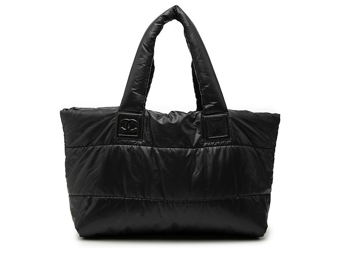 Tote Coco Cocoon em nylon acolchoado preto Chanel Medium