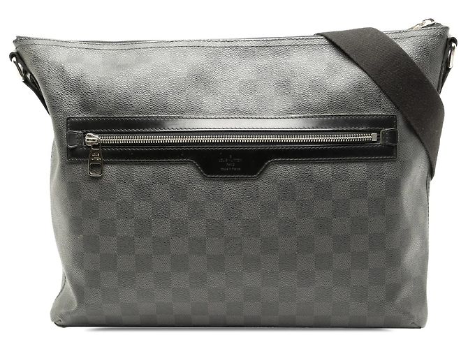 Borsa a tracolla Louis Vuitton Damier Graphite Mick MM nera Nero