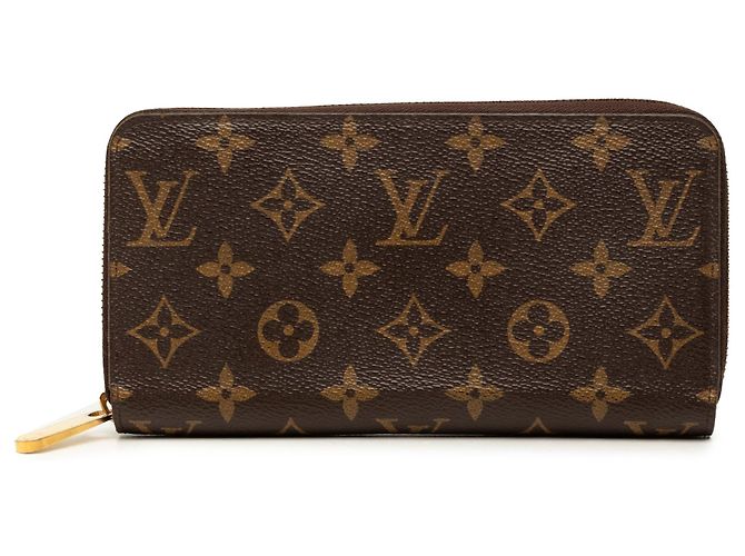 Cartera larga Louis Vuitton Monogram Zippy marrón Castaño