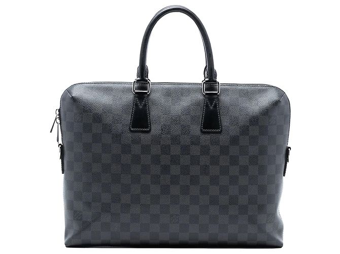 Borsa Business Porte Documents Jour Louis Vuitton Damier Graphite Nero