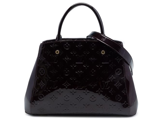 Bolsa Louis Vuitton Monogram Vernis Montaigne MM roxa Roxo