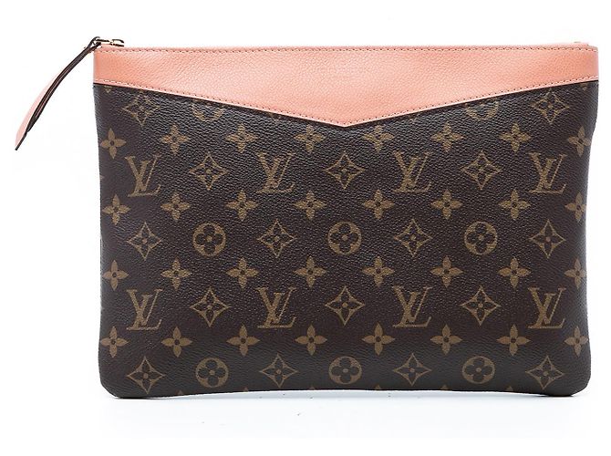 Clutch Louis Vuitton Monogram Daily marrom