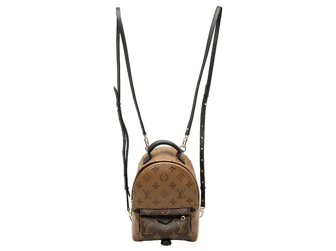Brown Louis Vuitton Monogram Reverse Mini Palm Springs Backpack