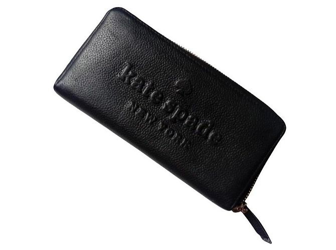 Kate Spade New York Black Leather Zip Around Wallet