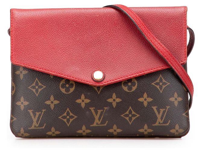Borsa a tracolla Louis Vuitton Monogram Twice marrone