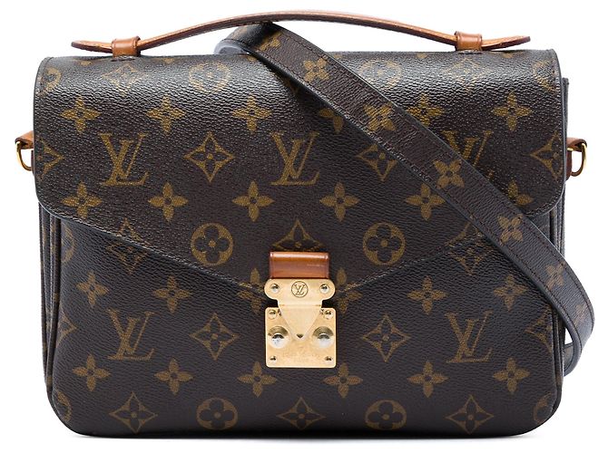 Borsa Louis Vuitton Monogram Pochette Metis marrone