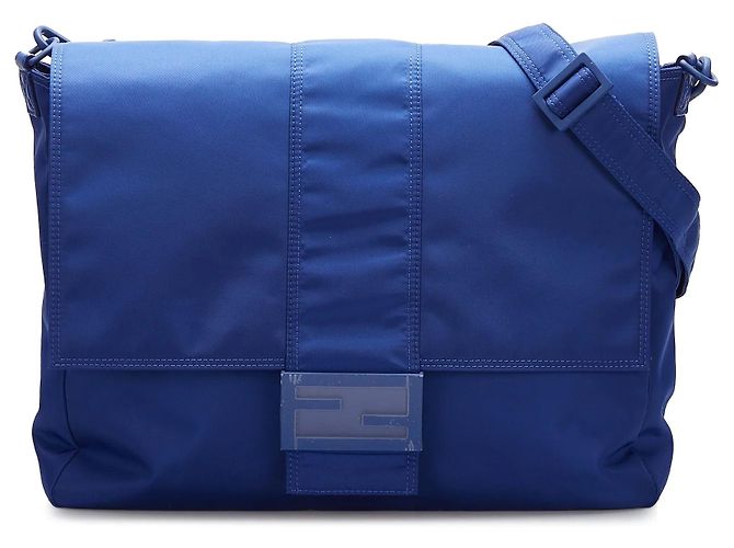 Borsa a tracolla Blue Fendi FF Lock