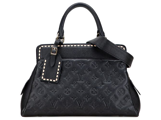 Borsa Louis Vuitton Monogram Empreinte Vosges MM nera Nero