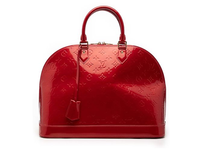 Louis Vuitton Monogram Vernis Alma GM Handtasche rot