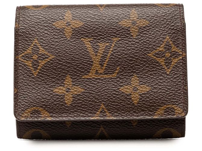 Louis Vuitton Monogram Envelope Visitenkartenetui braun