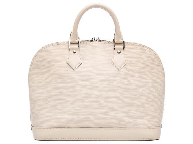 Bolso Louis Vuitton Epi Alma PM blanco
