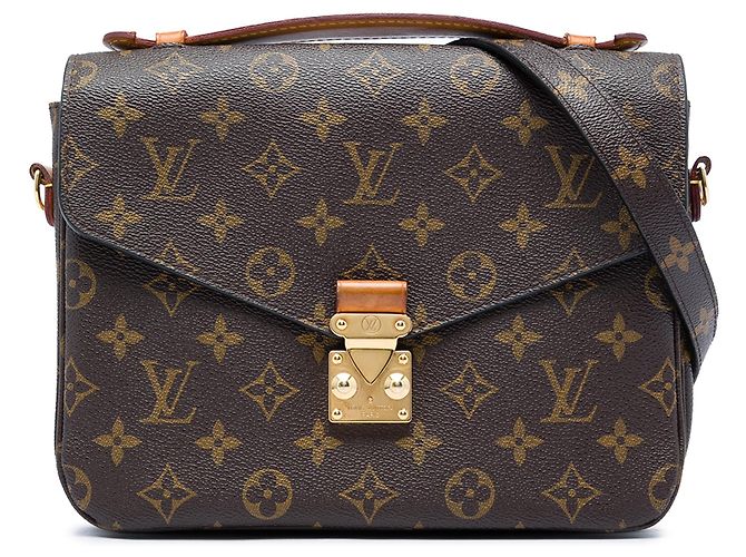 Borsa Louis Vuitton Monogram Pochette Metis marrone