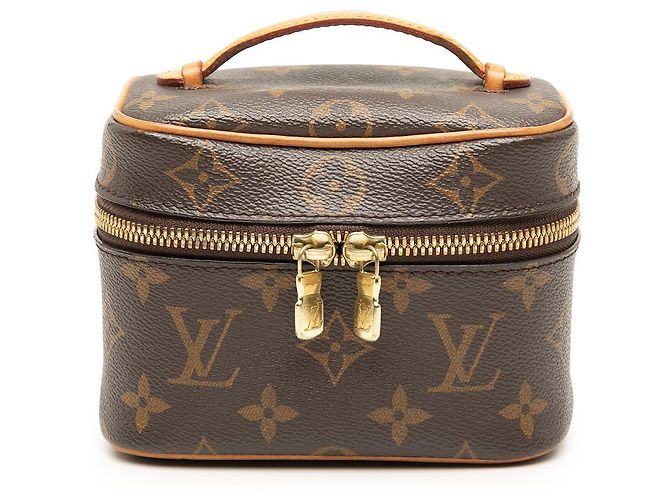 Louis Vuitton Monogram Nice Nano Vanity Case braun