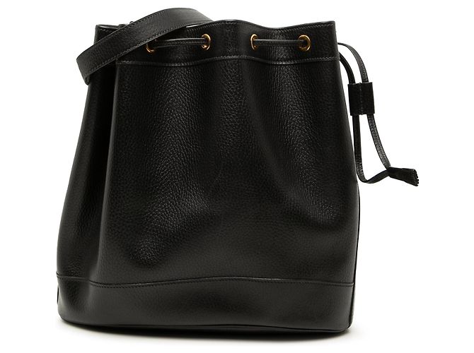 Borsa a secchiello Hermès Clemence Market GM nera Nero 