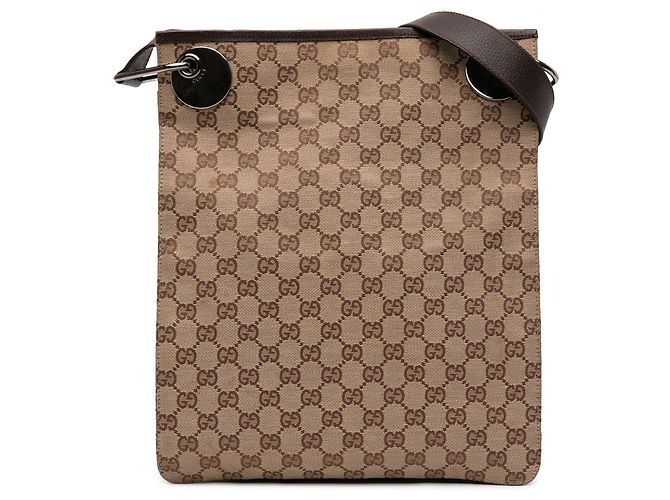 Borsa a tracolla Gucci GG Canvas Eclipse marrone
