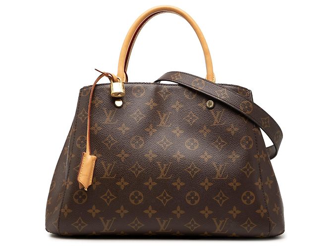 Borsa Louis Vuitton Monogram Montaigne MM marrone
