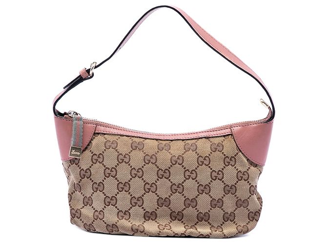 Borsa Gucci GG Canvas Web beige