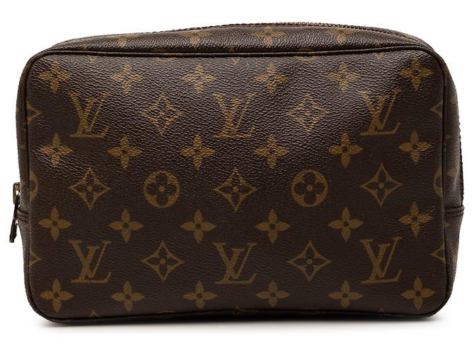 Neceser Louis Vuitton Monogram marrón 23 Clutch Bag Castaño