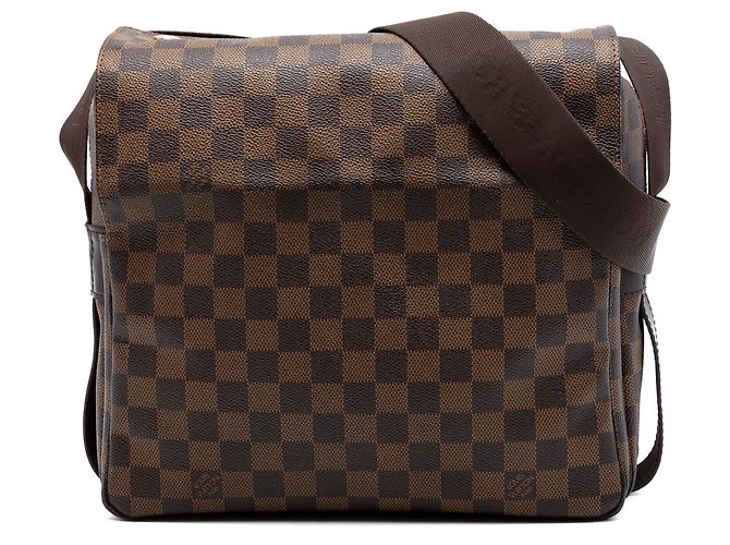 Bolsa transversal Louis Vuitton Damier Ebene Naviglio marrom