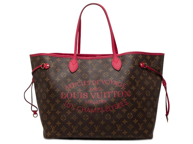 Borsa Tote Louis Vuitton Monogram Ikat Neverfull MM marrone