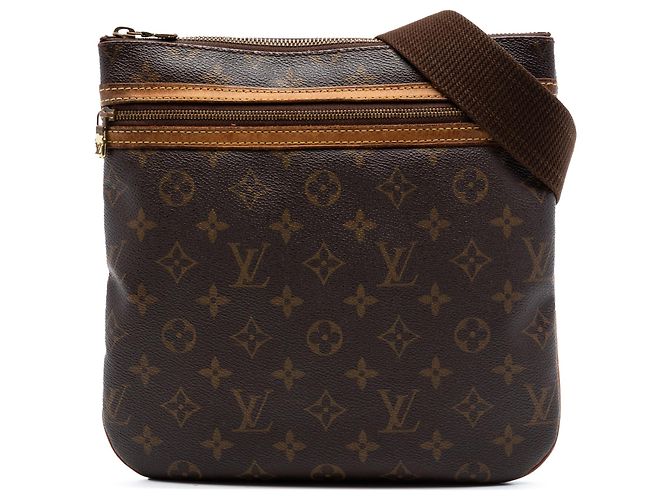 Louis Vuitton Monogram Bosphore Umhängetasche braun