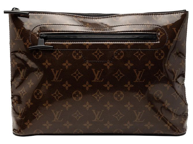 Clutch Louis Vuitton Monogram Glaze Cosmos Marrone