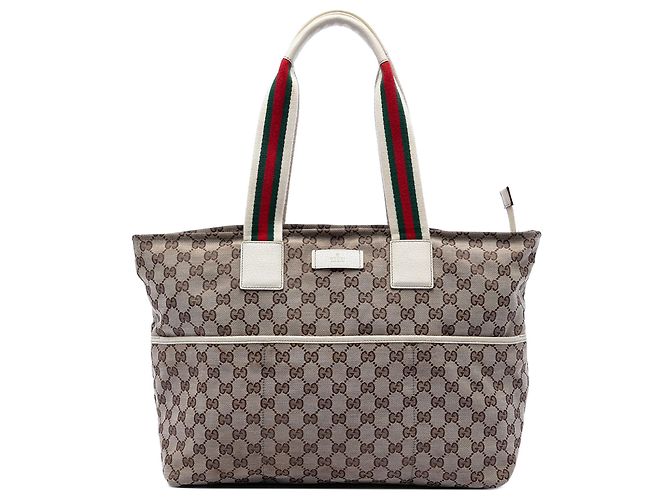 Tote Gucci GG Canvas Web beige