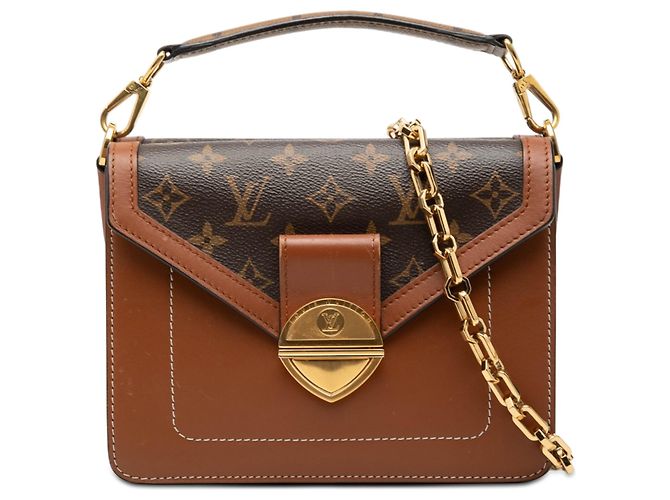 Sac à main Louis Vuitton Monogram Retro Biface marron