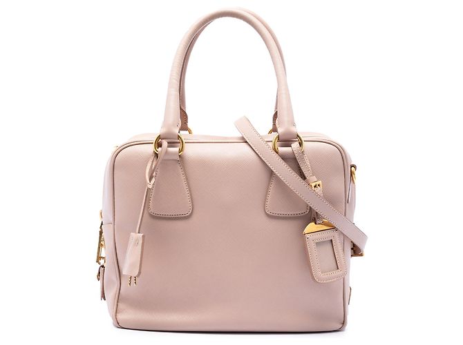 Borsa Bauletto Prada Small Saffiano Square Rosa