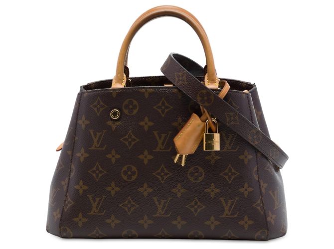 Borsa Louis Vuitton Monogram Montaigne BB marrone