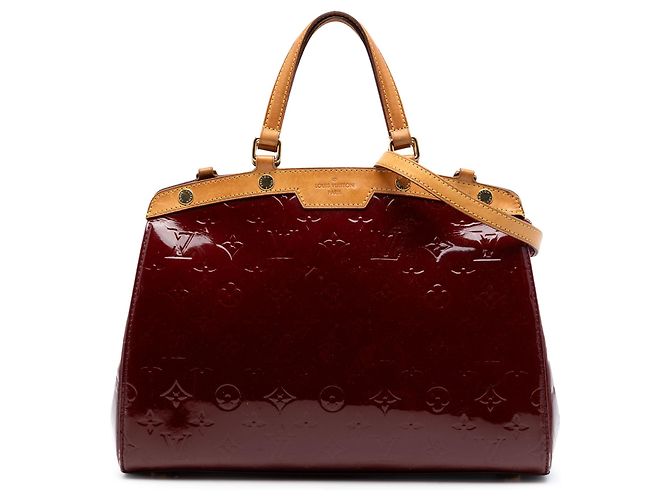 Bolso Louis Vuitton Monogram Vernis Brea MM rojo Roja