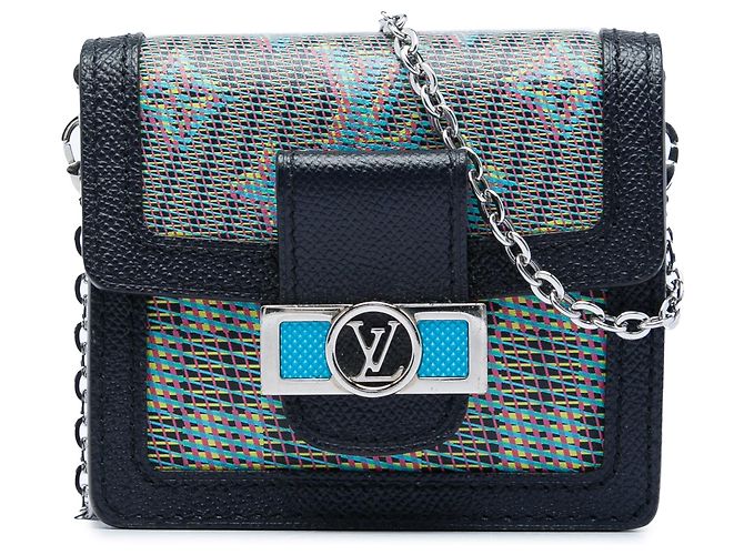 Bolsa tiracolo azul Louis Vuitton Monogram LV Pop Dauphine Bumbag BB