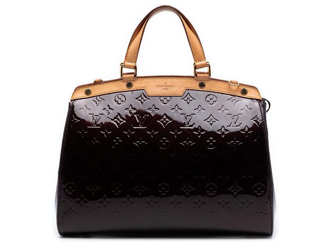 Bolsa Louis Vuitton Monogram Vernis Brea GM Roxa Roxo