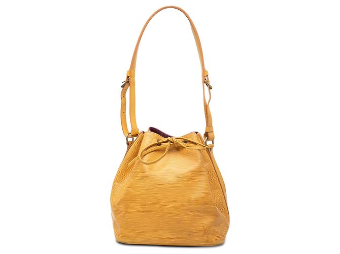 Borsa a secchiello Louis Vuitton Epi Petit Noe gialla Giallo