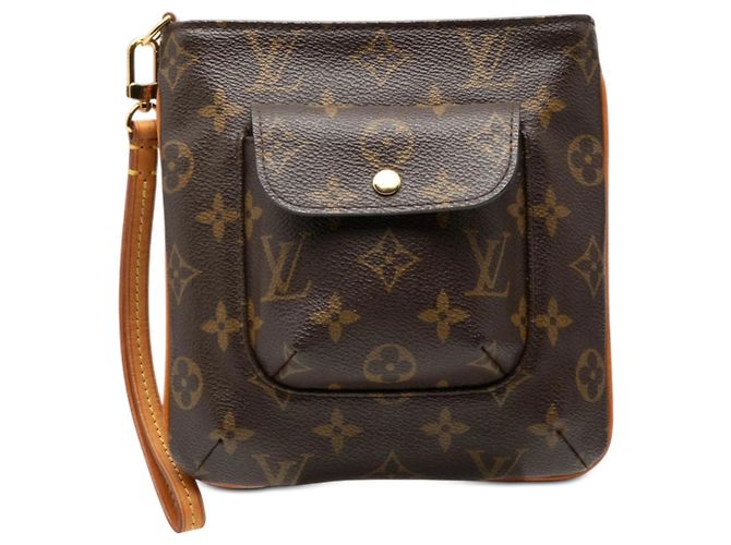 Clutch Louis Vuitton Monogram Partition marrone