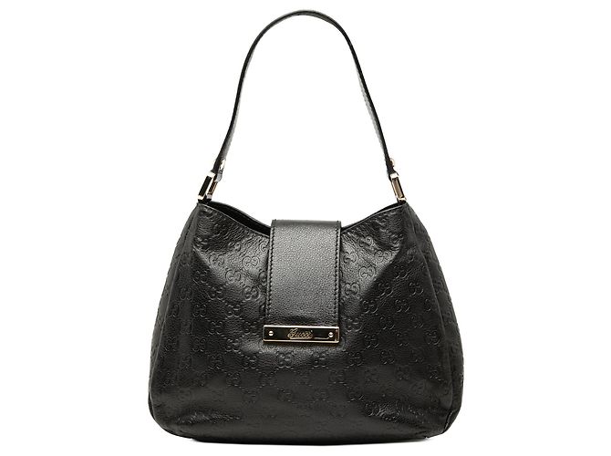 Borsa a tracolla da donna Gucci Medium Guccissima New nera Nero