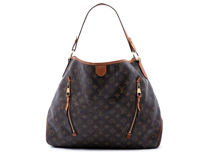 Bolsa Hobo Louis Vuitton Monogram Delightful GM Marrom